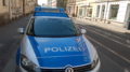 Polizeiauto in Leutzsch